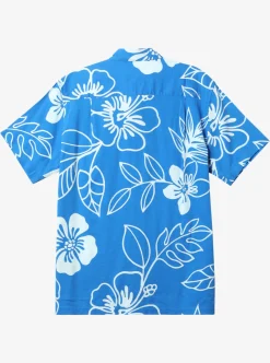 Clearance Quiksilver Waterman Cruise Town Woven Shirt Directoire Blue Cruise Town
