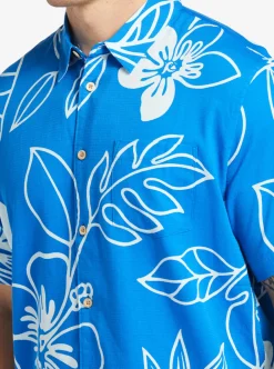 Clearance Quiksilver Waterman Cruise Town Woven Shirt Directoire Blue Cruise Town