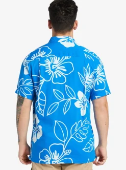 Clearance Quiksilver Waterman Cruise Town Woven Shirt Directoire Blue Cruise Town