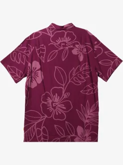 Clearance Quiksilver Waterman Cruise Town Woven Shirt Magenta Cruise Town