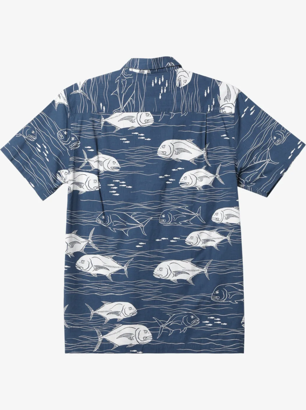 Cheap Quiksilver Waterman Dive Sites Woven Shirt Ensign Blue Dive Sites