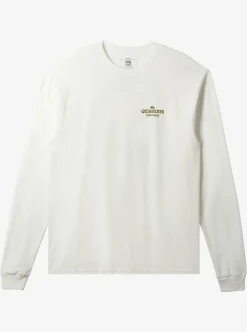 Best Quiksilver Waterman Dorado Magic Long Sleeve T-Shirt Snow White