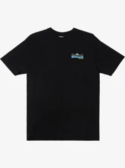Sale Quiksilver Waterman Fish Flow Qt-Shirt Black