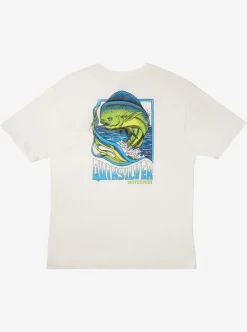 Online Quiksilver Waterman Fish Flow Qt-Shirt Snow White