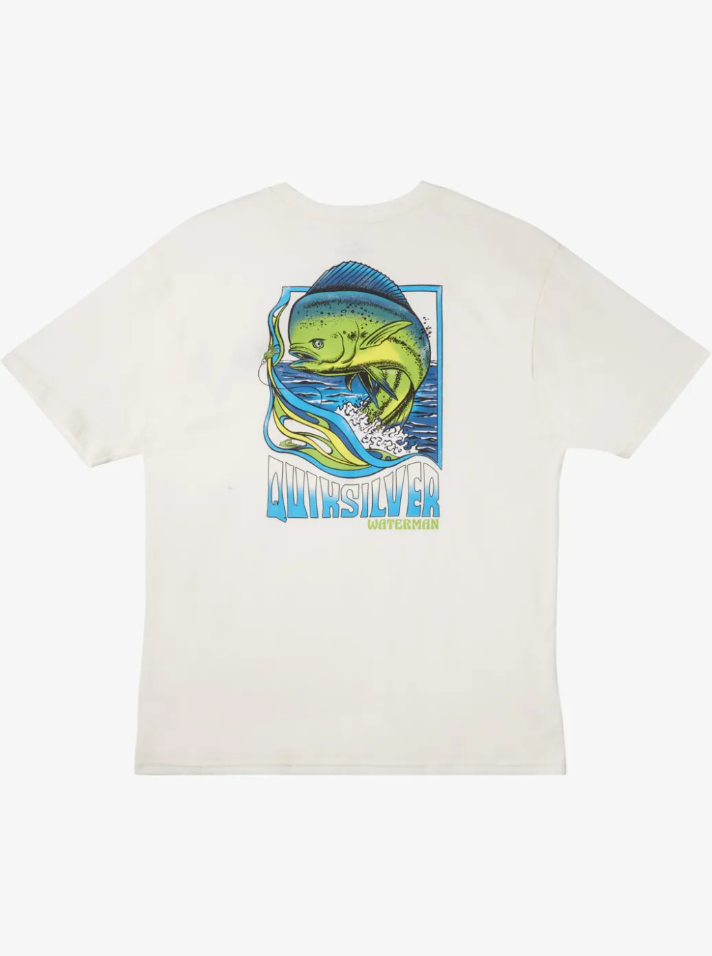 Online Quiksilver Waterman Fish Flow Qt-Shirt Snow White