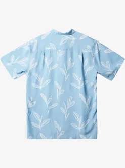 Cheap Quiksilver Waterman Ginger Stalks Short Sleeve Shirt Dusk Blue Ginger Stalks