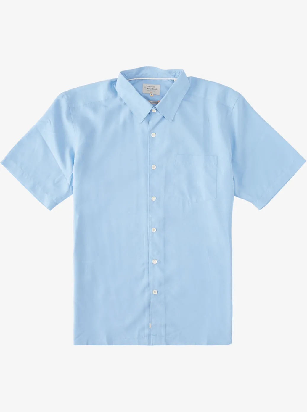 Flash Sale Quiksilver Waterman Kings Cliff Short Sleeve Shirt Dusk Blue Kings Cliff