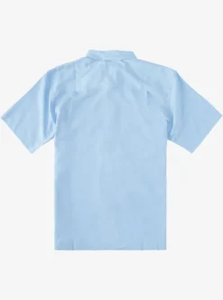 Flash Sale Quiksilver Waterman Kings Cliff Short Sleeve Shirt Dusk Blue Kings Cliff