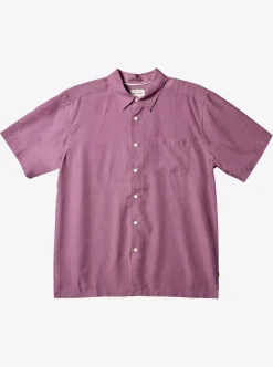 Store Quiksilver Waterman Kings Cliff Short Sleeve Shirt Mellow Mauve Kingscliff