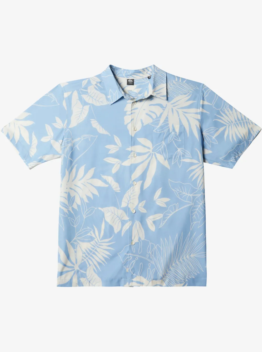 Best Sale Quiksilver Waterman Last Island Short Sleeve Shirt Dusk Blue Last Island