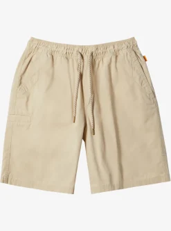 Discount Quiksilver Waterman Last Light Elastic Waist 19" Shorts Brown Rice