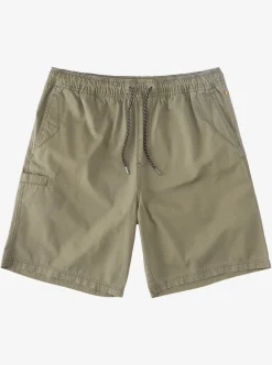 Flash Sale Quiksilver Waterman Last Light Elastic Waist 19" Shorts Dusty Olive