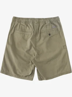 Flash Sale Quiksilver Waterman Last Light Elastic Waist 19" Shorts Dusty Olive