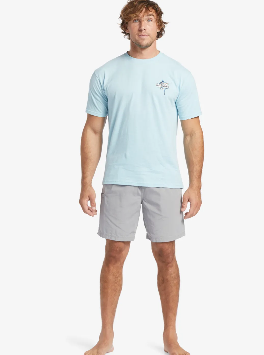 Cheap Quiksilver Waterman Last Light Elastic Waist 19" Shorts Sharkskin