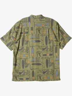 Best Sale Quiksilver Waterman Long Boards Woven Shirt Tea Longboards