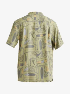 Best Sale Quiksilver Waterman Long Boards Woven Shirt Tea Longboards