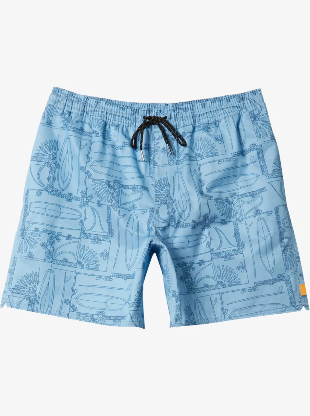 Discount Quiksilver Waterman Longboard Volley 17" Elastic Waist Shorts Dusk Blue Longboard