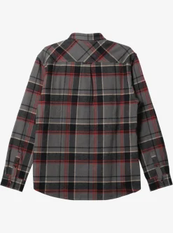 Store Quiksilver Waterman Lower Ridge Flannel Long Sleeve Top Granite Grey Lower Ridge