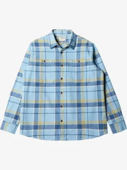 Best Sale Quiksilver Waterman Lower Ridge Flannel Shirt Dusk Blue Lower Ridge