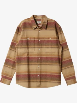 Cheap Quiksilver Waterman Lowest Tide Flannel Long Sleeve Top Inscense Lowest Tide