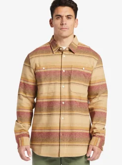 Cheap Quiksilver Waterman Lowest Tide Flannel Long Sleeve Top Inscense Lowest Tide