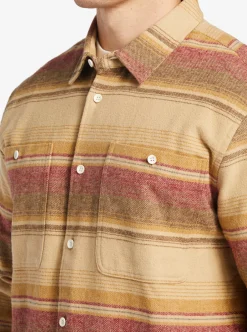 Cheap Quiksilver Waterman Lowest Tide Flannel Long Sleeve Top Inscense Lowest Tide