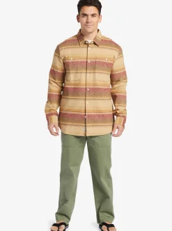 Cheap Quiksilver Waterman Lowest Tide Flannel Long Sleeve Top Inscense Lowest Tide