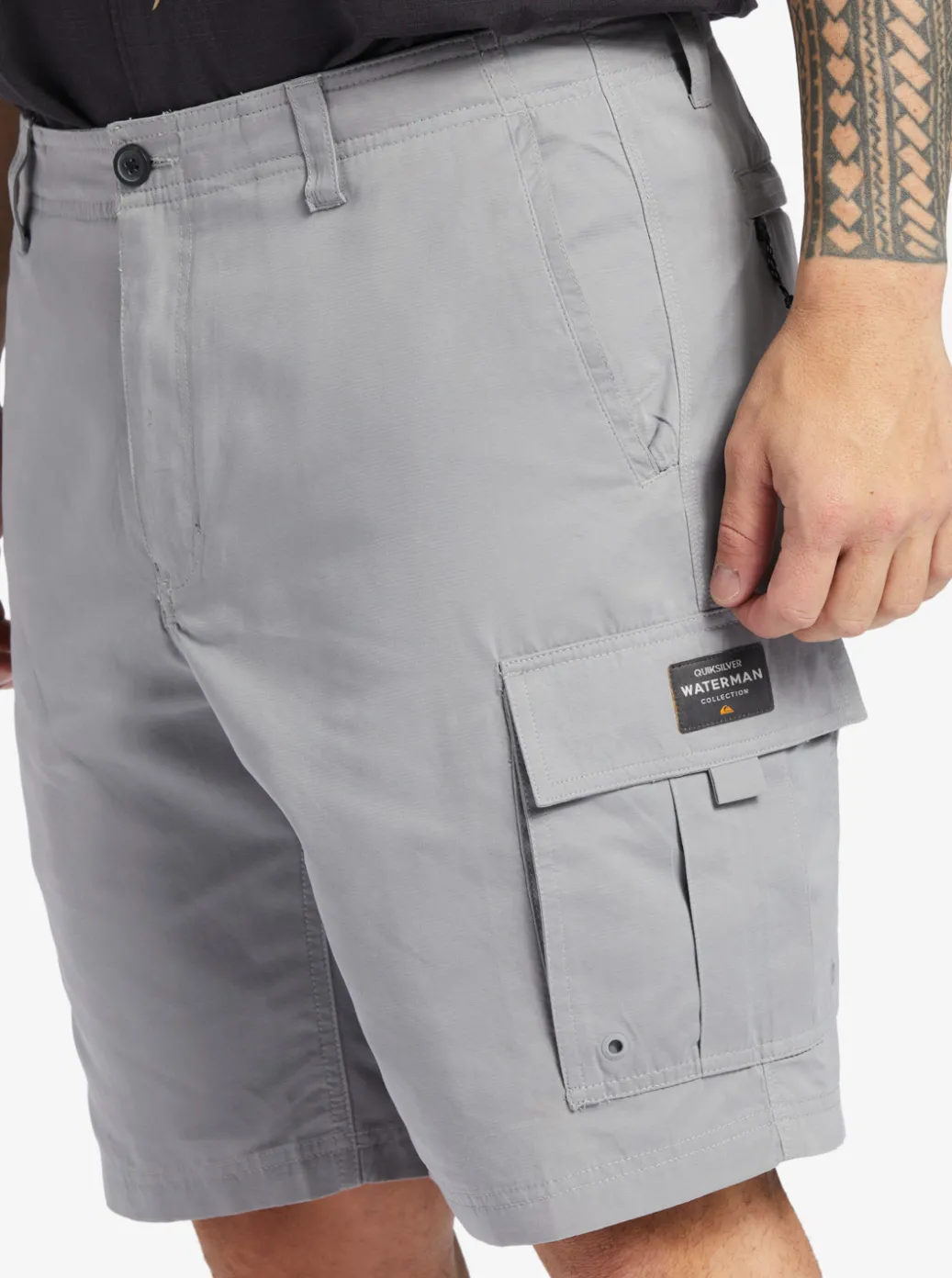 Outlet Quiksilver Waterman Maldive Atoll Cargo 20" Shorts Sharkskin