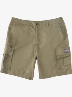 Best Sale Quiksilver Waterman Maldive Atoll Cargo 20" Shorts Dusty Olive