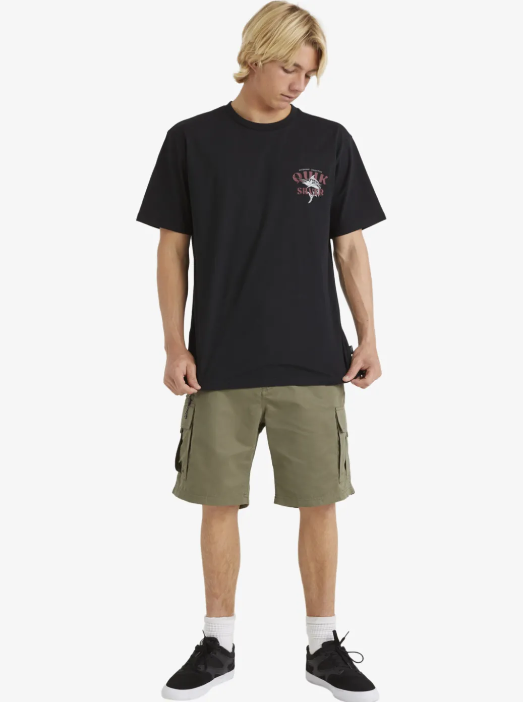 Best Sale Quiksilver Waterman Maldive Atoll Cargo 20" Shorts Dusty Olive