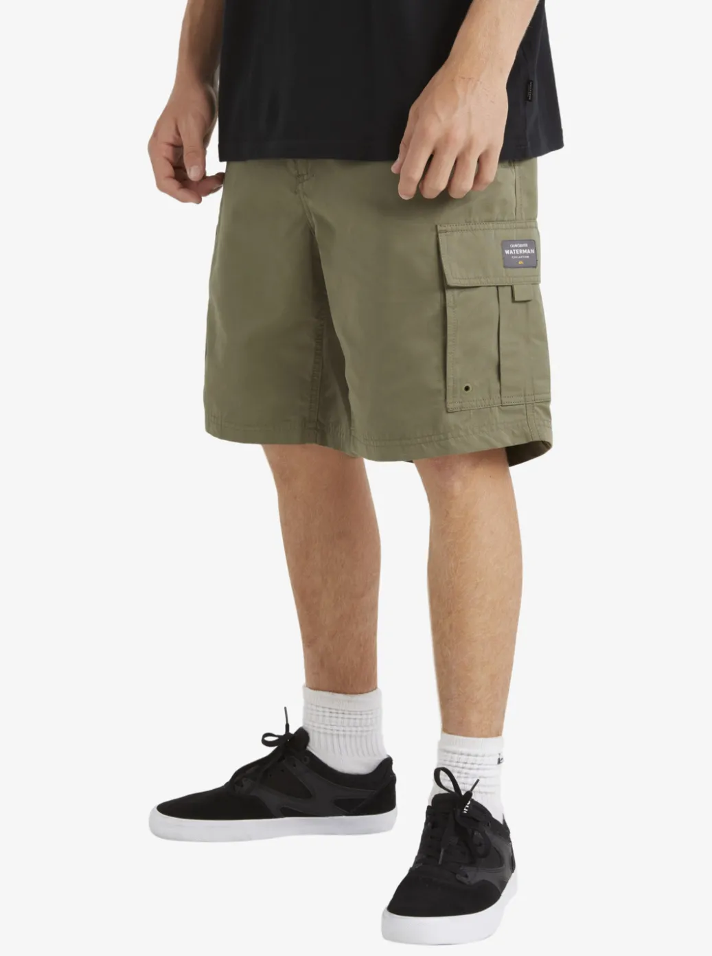 Best Sale Quiksilver Waterman Maldive Atoll Cargo 20" Shorts Dusty Olive