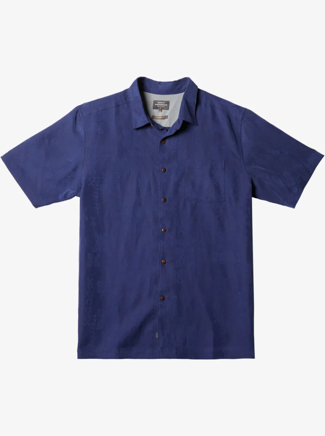 Cheap Quiksilver Waterman Manele Bay Short Sleeve Shirt Medieval Blue