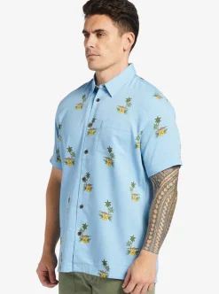 Cheap Quiksilver Waterman Micronesia Woven Shirt Micronesia Dusk Blue