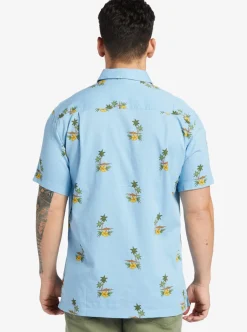 Cheap Quiksilver Waterman Micronesia Woven Shirt Micronesia Dusk Blue