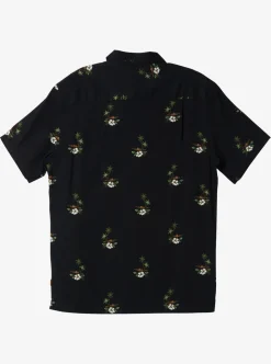 Best Sale Quiksilver Waterman Micronesia Woven Shirt Micronesia Dusk Black