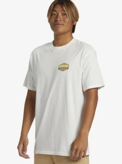 Cheap Quiksilver Waterman Morning Session T-Shirt Snow White