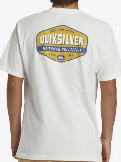Cheap Quiksilver Waterman Morning Session T-Shirt Snow White