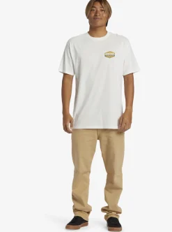 Cheap Quiksilver Waterman Morning Session T-Shirt Snow White