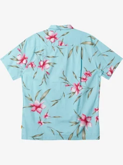 Discount Quiksilver Waterman Night Bloomer Woven Shirt Gulf Stream Night Bloomer