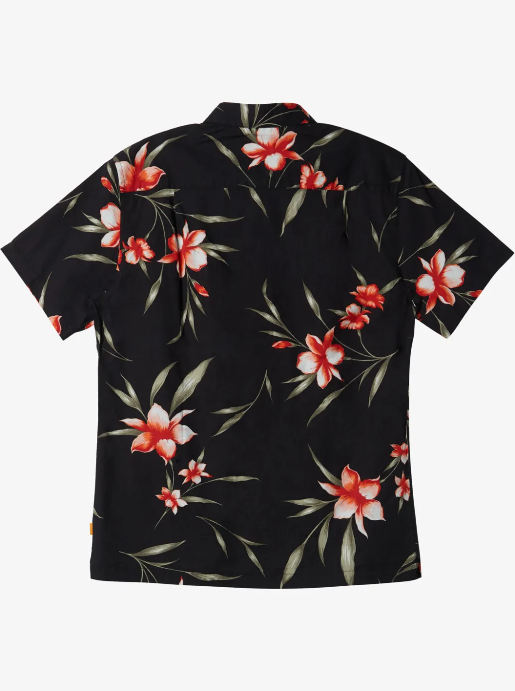 Clearance Quiksilver Waterman Night Bloomer Woven Shirt Black Night Bloomer