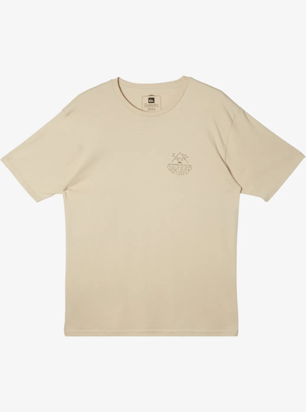 Fashion Quiksilver Waterman Outdoor Livin T-Shirt Brown Rice