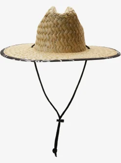Cheap Quiksilver Waterman Outsider Straw Lifeguard Hat Black/ Jet Black