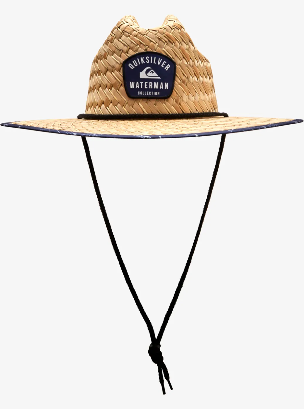 Cheap Quiksilver Waterman Outsider Straw Lifeguard Hat Medieval Blue Line Spinner