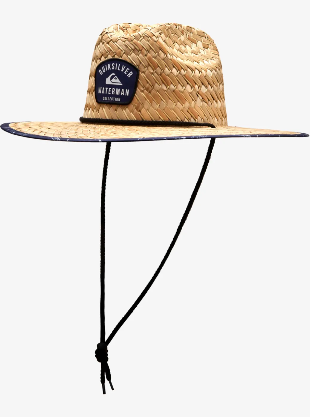 Cheap Quiksilver Waterman Outsider Straw Lifeguard Hat Medieval Blue Line Spinner