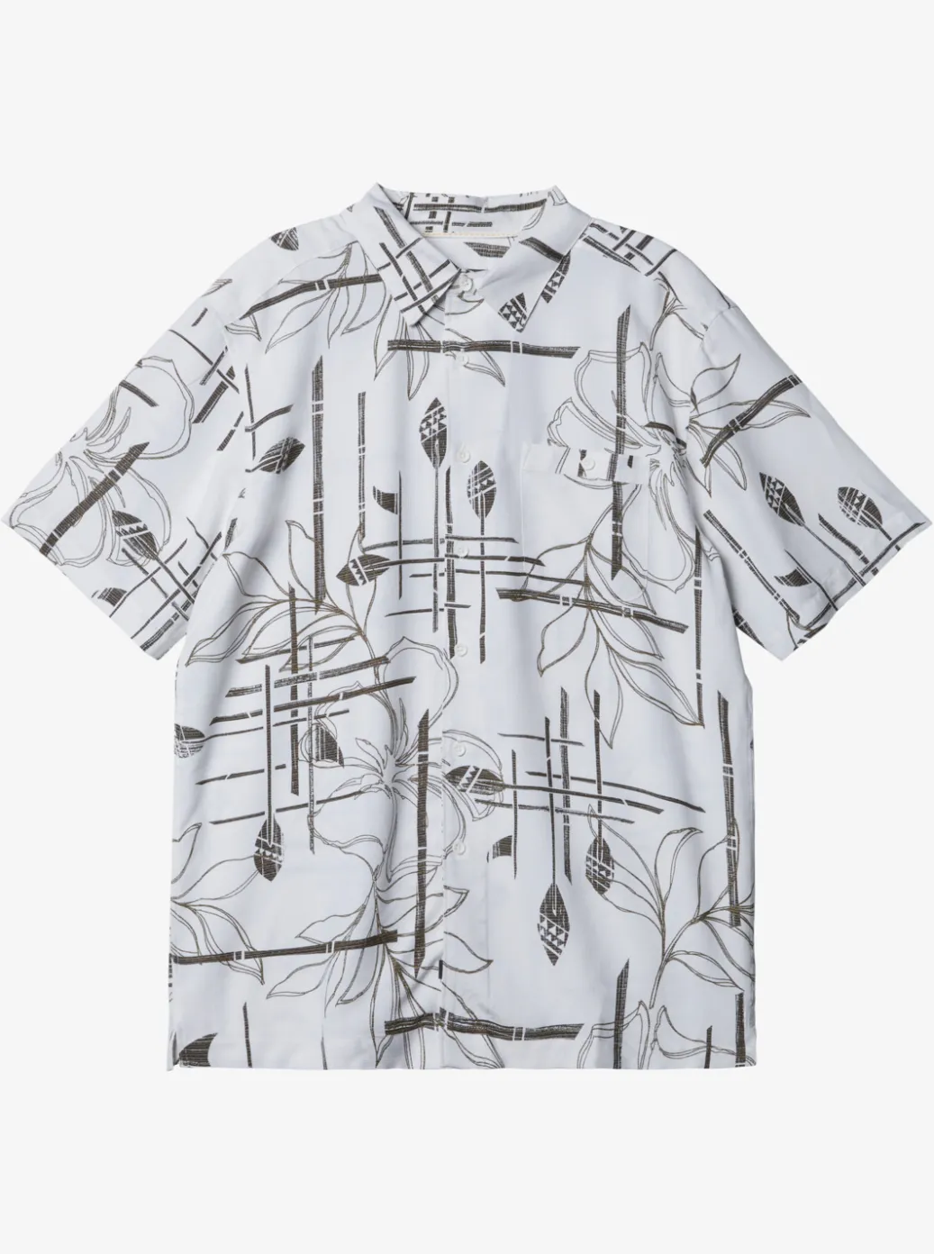 Cheap Quiksilver Waterman Paddle Out Short Sleeve Shirt White