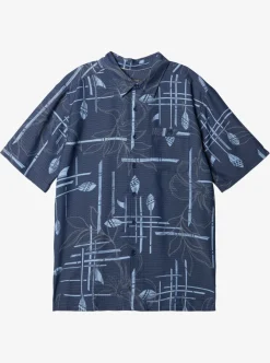 Flash Sale Quiksilver Waterman Paddle Out Short Sleeve Shirt Navy Blazer