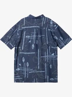 Flash Sale Quiksilver Waterman Paddle Out Short Sleeve Shirt Navy Blazer