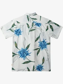 Online Quiksilver Waterman Perfect Bloom Short Sleeve Shirt Antique White Perfect Bloom