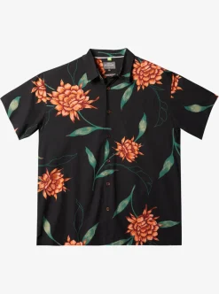 Flash Sale Quiksilver Waterman Perfect Bloom Short Sleeve Shirt Black Perfect Bloom