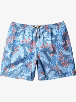 Hot Quiksilver Waterman Perfect Feel 17" Volleys Ensign Blue Perfect Feel V